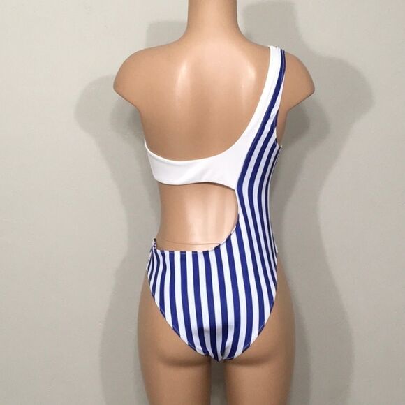 Kendall + Kylie stripe cut out swimsuit. NWT - Picture 7 of 10